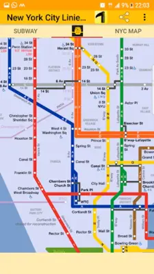 New York City Subway Map android App screenshot 2